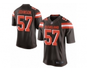 Youth Nike Cleveland Browns #57 Cam Johnson Limited Brown Team Color NFL Jersey