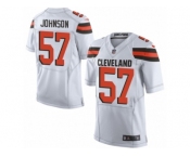 Youth Nike Cleveland Browns #57 Cam Johnson Limited White NFL Jersey