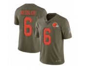 Youth Nike Cleveland Browns #6 Cody Kessler Limited Olive 2017 Salute to Service NFL Jersey