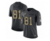 Youth Nike Cleveland Browns #81 Rashard Higgins Limited Black 2016 Salute to Service NFL Jersey