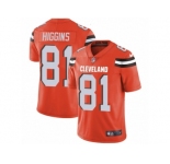 Youth Nike Cleveland Browns #81 Rashard Higgins Orange Alternate Vapor Untouchable Limited Player NFL Jersey