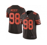 Youth Nike Cleveland Browns #98 Jamie Meder Limited Brown Rush NFL Jersey
