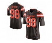 Youth Nike Cleveland Browns #98 Jamie Meder Limited Brown Team Color NFL Jersey