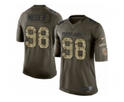 Youth Nike Cleveland Browns #98 Jamie Meder Limited Green Salute to Service NFL Jersey