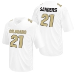 Retro Brand Men Colorado Buffaloes #21 Sanders White jerseys