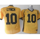 ncaa California Golden Bears #10 Lynch Yellow