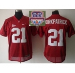 ncaa alabama crimson tide #21 kirkpatrick red[2013 bcs]