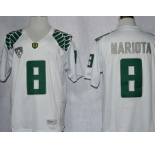 ncaa jerseys oregon ducks #8 marcus mariota white