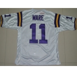 ncaa (lsu tigers) #11 spencer ware white