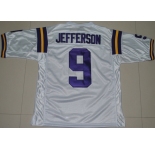 ncaa (lsu tigers) #9 jordan jefferson white