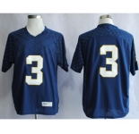 ncaa norte dame fighting irish #3 joe montana blue[2013]