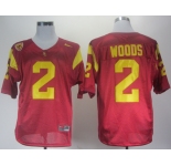 ncaa (usc trojans) #2 woods red