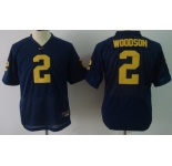 Michigan Wolverines #2 Charles Woodson Navy Blue Kids Jersey