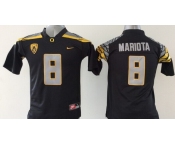 Oregon Duck #8 Marcus Mariota 2014 Black Limited Kids Jersey