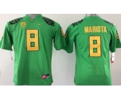 Oregon Ducks #8 Marcus Mariota 2013 Light Green Limited Kids Jersey