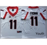 Youth Georgia Bulldogs 11 Jake Fromm White Youth Nike College Football Jersey
