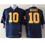 Youth Michigan Wolverines #10 Tom Brady Navy Blue Stitched NCAA Nike College Football Jersey