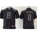 youth ncaa jerseys oregon ducks #8 marcus mariota black