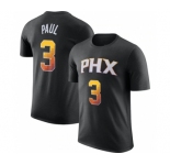 Men's Phoenix Suns #3 Chris Paul Black 2022-23 Statement Edition Name & Number T-Shirt