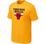 NBA Chicago Bulls Big & Tall Primary Logo Yellow T-Shirt