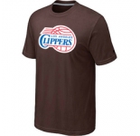 NBA Los Angeles Clippers Big & Tall Primary Logo Brown T-Shirt
