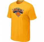 NBA New York Knicks Big & Tall Primary Logo Yellow T-Shirt