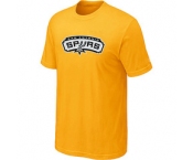 NBA San Antonio Spurs Big & Tall Primary Logo Yellow T-Shirt