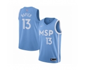 Men's Minnesota Timberwolves #13 Shabazz Napier Swingman Blue Basketball Jersey - 2019 20 City Edition