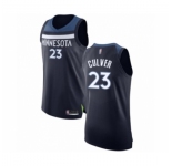 Men's Minnesota Timberwolves #23 Jarrett Culver Authentic Navy Blue Basketball Jersey - Icon Edition
