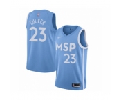 Men's Minnesota Timberwolves #23 Jarrett Culver Swingman Blue Basketball Jersey 2019-20 City Edition