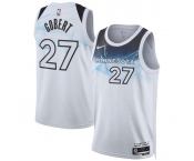 Men's Minnesota Timberwolves #27 Rudy Gobert White 2024-25 City Edition Stitched Jersey