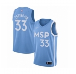 Men's Minnesota Timberwolves #33 Robert Covington Swingman Blue Basketball Jersey 2019-20 City Edition