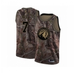 Men's Minnesota Timberwolves #7 Jordan Bell Swingman Camo Realtree Collection Basketball Jersey