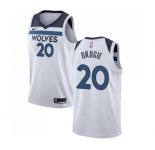 Men's Nike Minnesota Timberwolves #20 Josh Okogie Swingman White NBA Jersey - Association Edition
