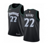Men's Nike Minnesota Timberwolves #22 Andrew Wiggins Swingman Black Hardwood Classics Jersey