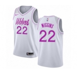 Men's Nike Minnesota Timberwolves #22 Andrew Wiggins White Swingman Jersey - Earned Edition