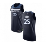 Men's Nike Minnesota Timberwolves #25 Derrick Rose Authentic Navy Blue NBA Jersey - Icon Edition