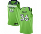 Men's Nike Minnesota Timberwolves #36 Dario Saric Authentic Green NBA Jersey Statement Edition