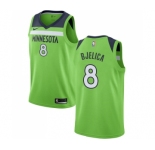 Men's Nike Minnesota Timberwolves #8 Nemanja Bjelica Swingman Green NBA Jersey Statement Edition