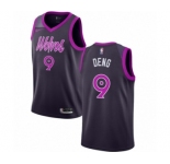 Men's Nike Minnesota Timberwolves #9 Luol Deng Authentic Purple NBA Jersey - City Edition