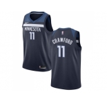 Nike Minnesota Timberwolves #11 Jamal Crawford Navy Blue NBA Swingman Icon Edition Jersey