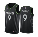 Nike Timberwolves #9 Ricky Rubio Black NBA Swingman 2020-21 City Edition Jersey