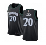 Women's Nike Minnesota Timberwolves #20 Josh Okogie Swingman Black Hardwood Classics Jersey