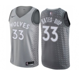 Women's Nike Minnesota Timberwolves #33 Keita Bates-Diop Swingman Gray NBA Jersey - City Edition