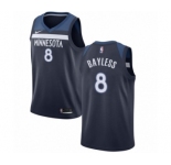 Women's Nike Minnesota Timberwolves #8 Jerryd Bayless Swingman Navy Blue NBA Jersey - Icon Edition