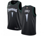 Youth Nike Minnesota Timberwolves #1 Tyus Jones Swingman Black Hardwood Classics Jersey