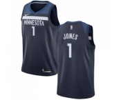 Youth Nike Minnesota Timberwolves #1 Tyus Jones Swingman Navy Blue Road NBA Jersey - Icon Edition