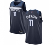 Youth Nike Minnesota Timberwolves #11 Jamal Crawford Swingman Navy Blue Road NBA Jersey - Icon Edition