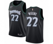 Youth Nike Minnesota Timberwolves #22 Andrew Wiggins Swingman Black Hardwood Classics Jersey