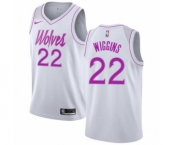 Youth Nike Minnesota Timberwolves #22 Andrew Wiggins White Swingman Jersey - Earned Edition